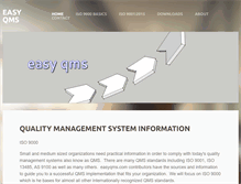 Tablet Screenshot of easyqms.com